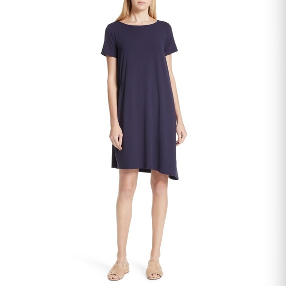 eileen fisher jersey shift dress